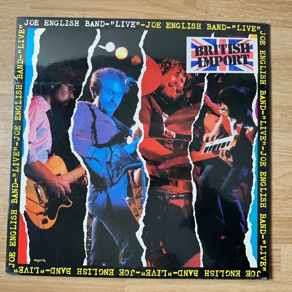 JOE ENGLISH BAND - LIVE - BRITISH IMPORT 1984 LP VINYL PAUL MCCARTNEY WINGS NEW!